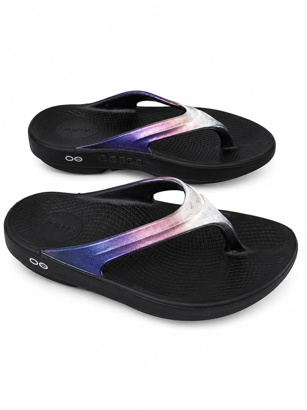 OOFOS OOlala Luxe Ombre Recovery Thong Sandals Women's 7